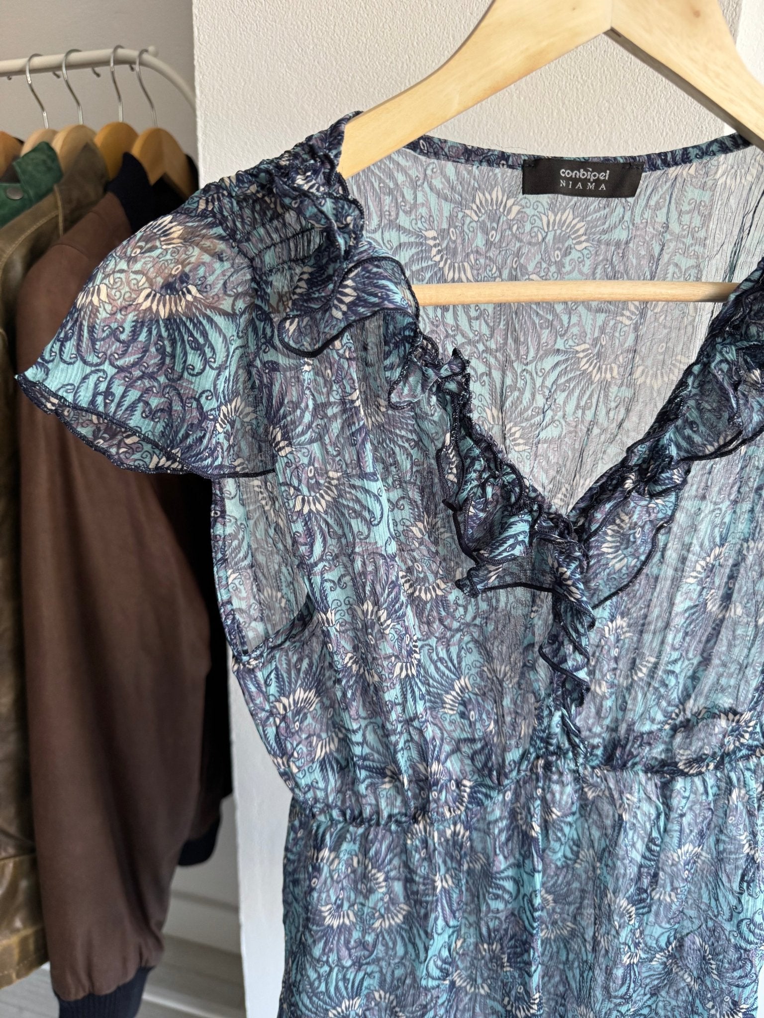 🌊 Top Y2K Printed Mesh – IT 44 (M Damă) - anbracaminte
