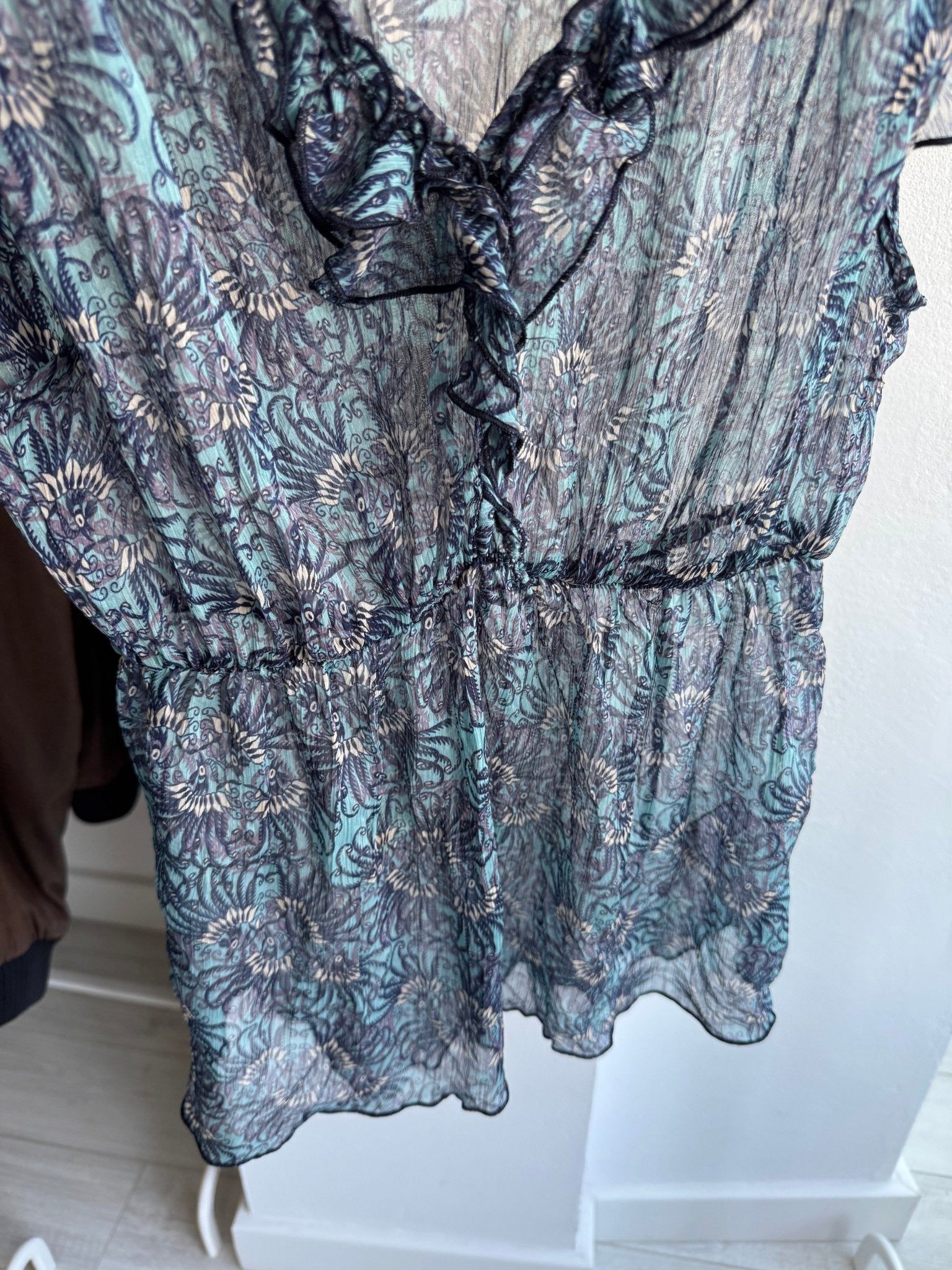 🌊 Top Y2K Printed Mesh – IT 44 (M Damă) - anbracaminte