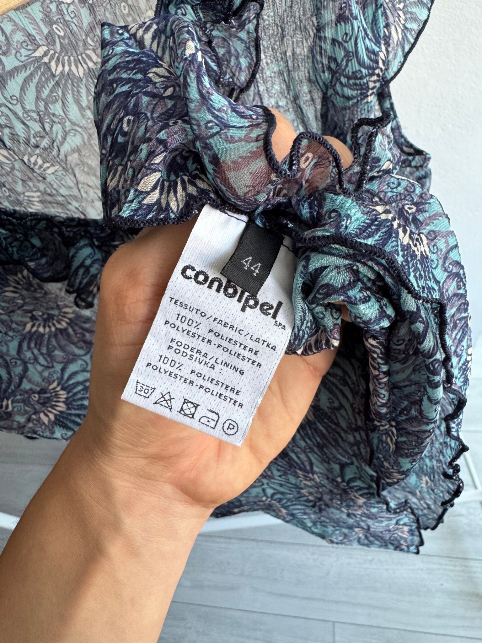 🌊 Top Y2K Printed Mesh – IT 44 (M Damă) - anbracaminte