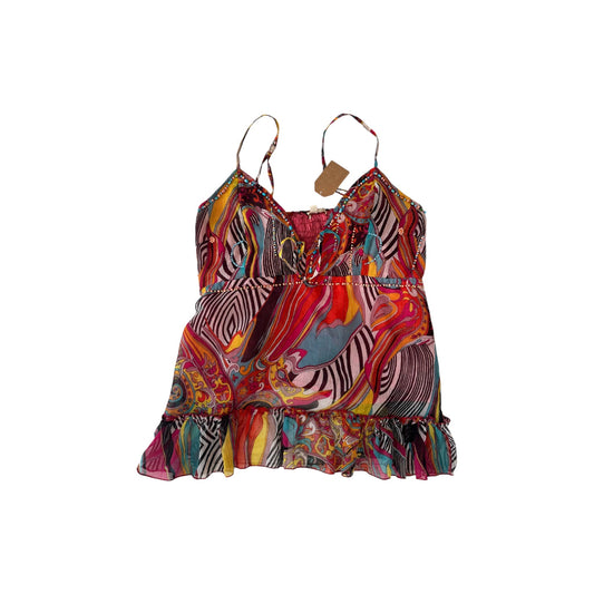 ☀️ Top Y2K Printed Mesh – L Damă - anbracaminte