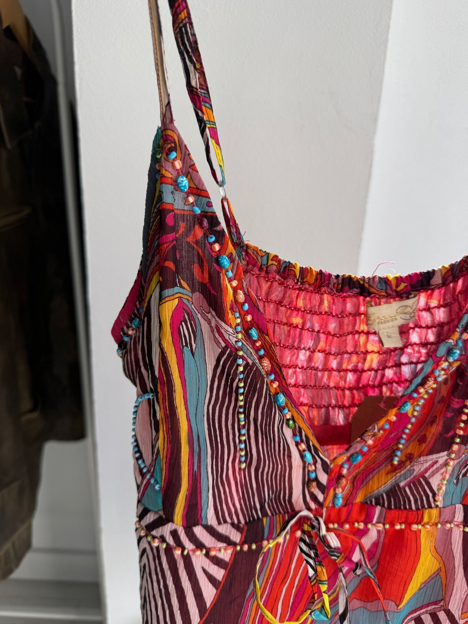 ☀️ Top Y2K Printed Mesh – L Damă - anbracaminte