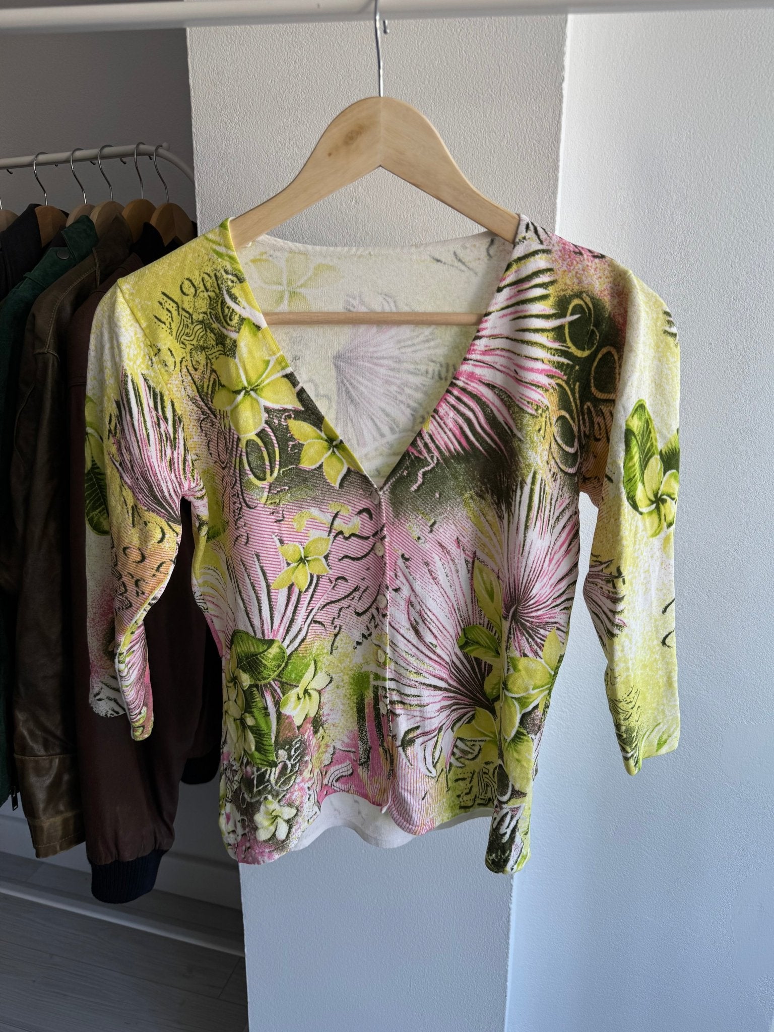 ☀️ Top Y2K Printed Mesh – L Damă - anbracaminte