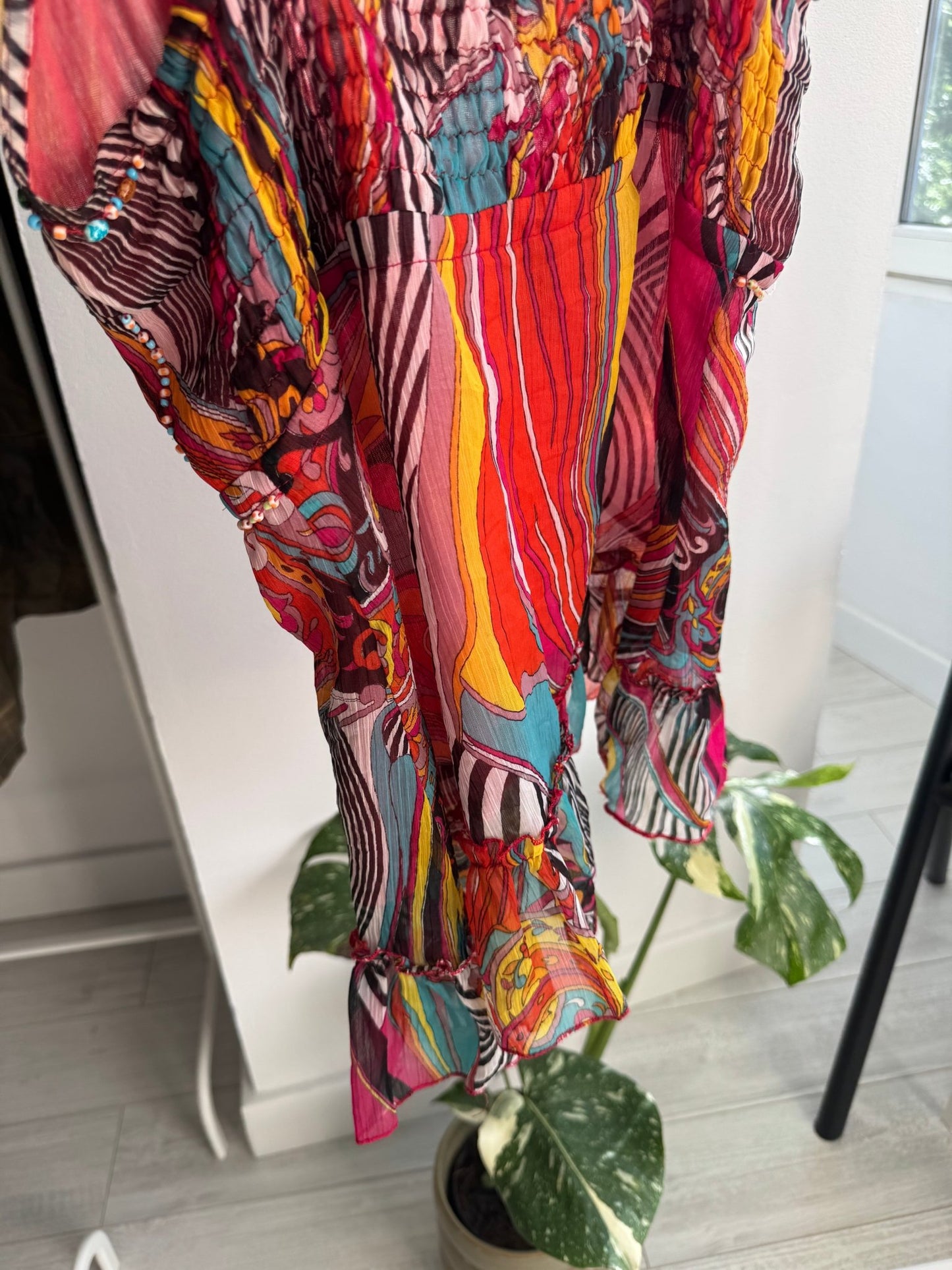 ☀️ Top Y2K Printed Mesh – L Damă - anbracaminte
