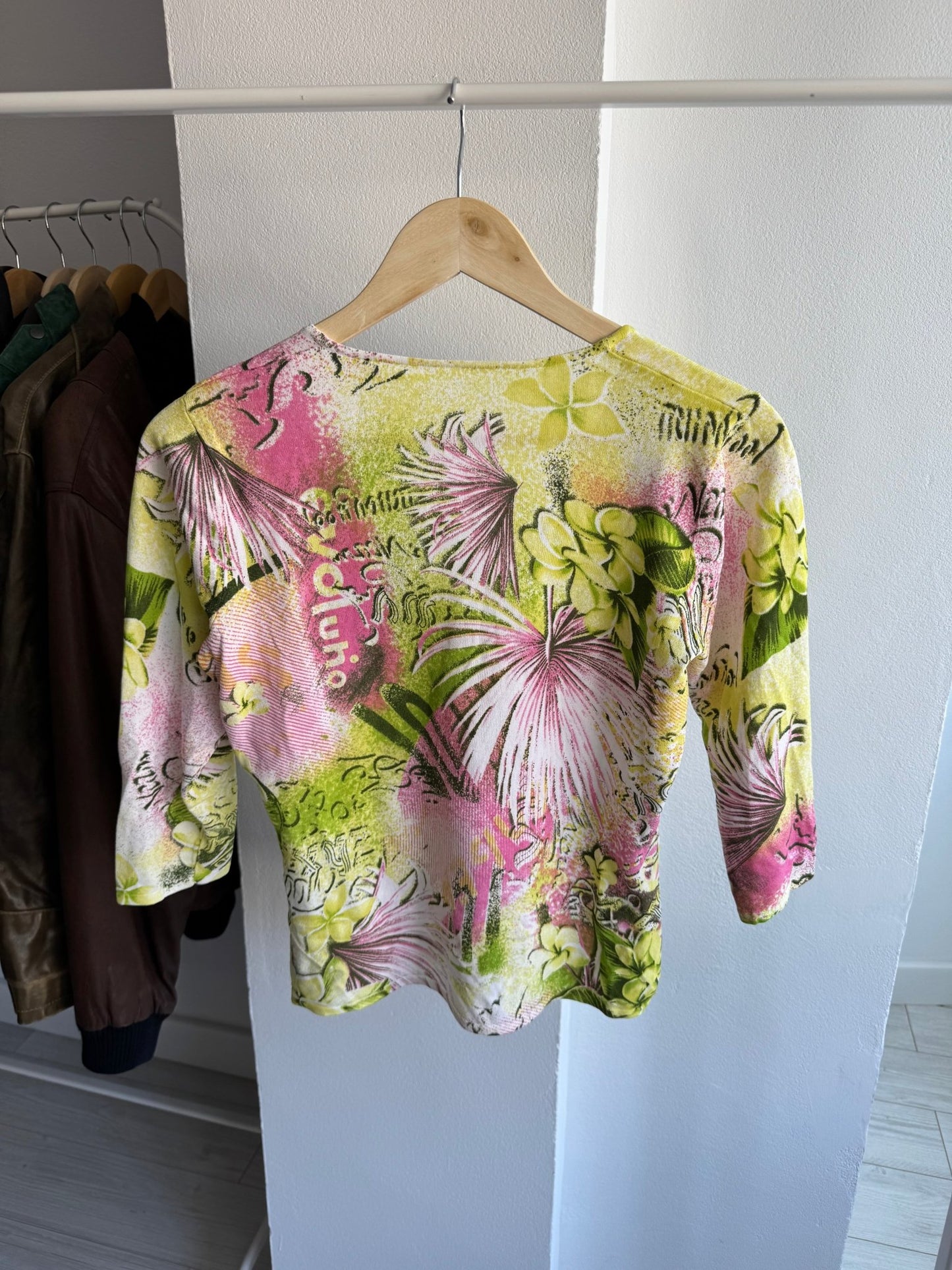 ☀️ Top Y2K Printed Mesh – L Damă - anbracaminte