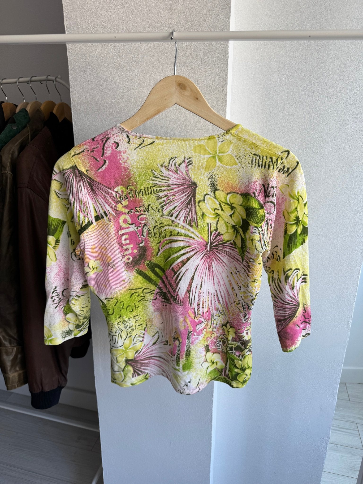 ☀️ Top Y2K Printed Mesh – L Damă - anbracaminte