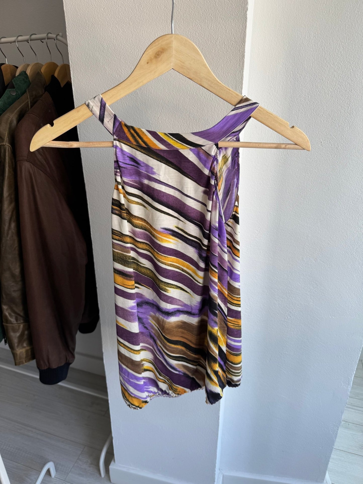 ☀️ Top Y2K Printed Mesh – L Damă – Made in Italy - anbracaminte