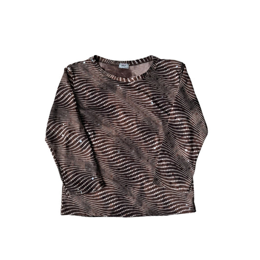🪩 Top Y2K Printed Mesh – M/L Damă – Made in Italy - anbracaminte