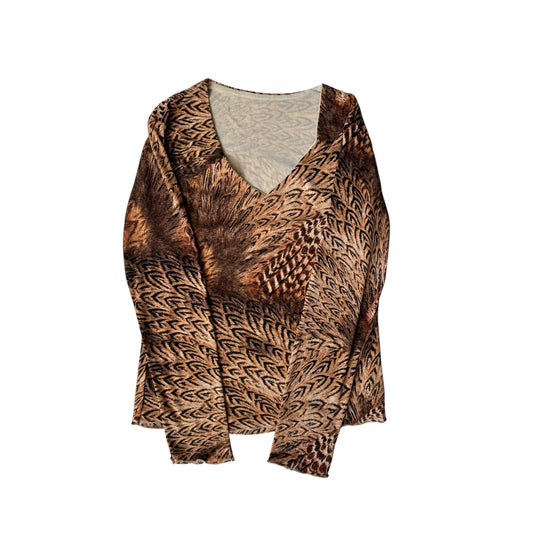 🏜️ Top Y2K Printed Mesh – One Size – Made in Italy - anbracaminte