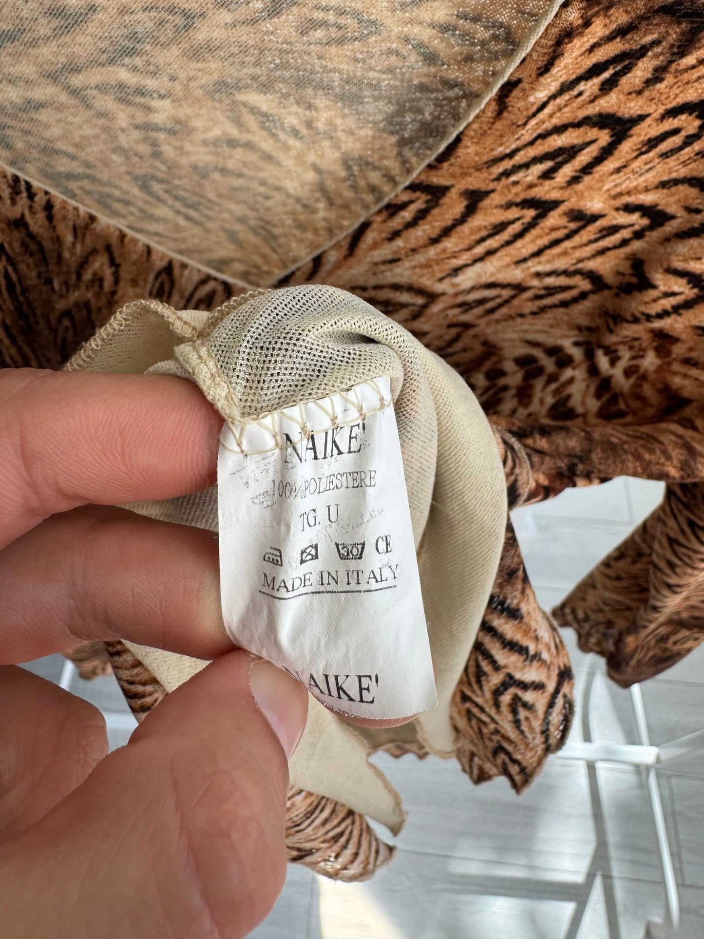 🏜️ Top Y2K Printed Mesh – One Size – Made in Italy - anbracaminte