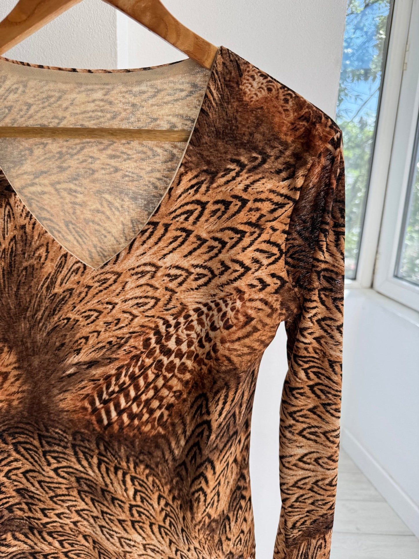 🏜️ Top Y2K Printed Mesh – One Size – Made in Italy - anbracaminte