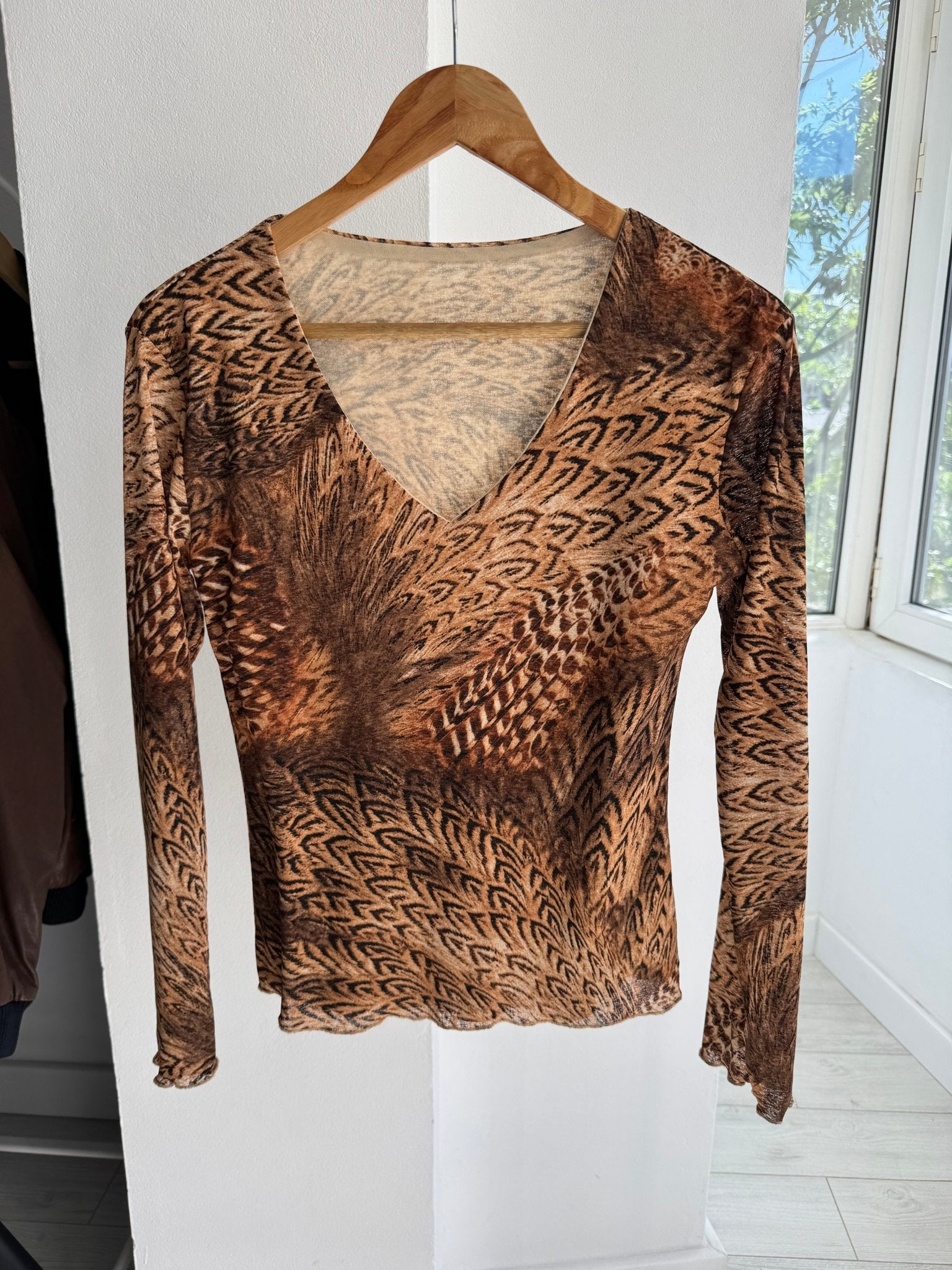 🏜️ Top Y2K Printed Mesh – One Size – Made in Italy - anbracaminte