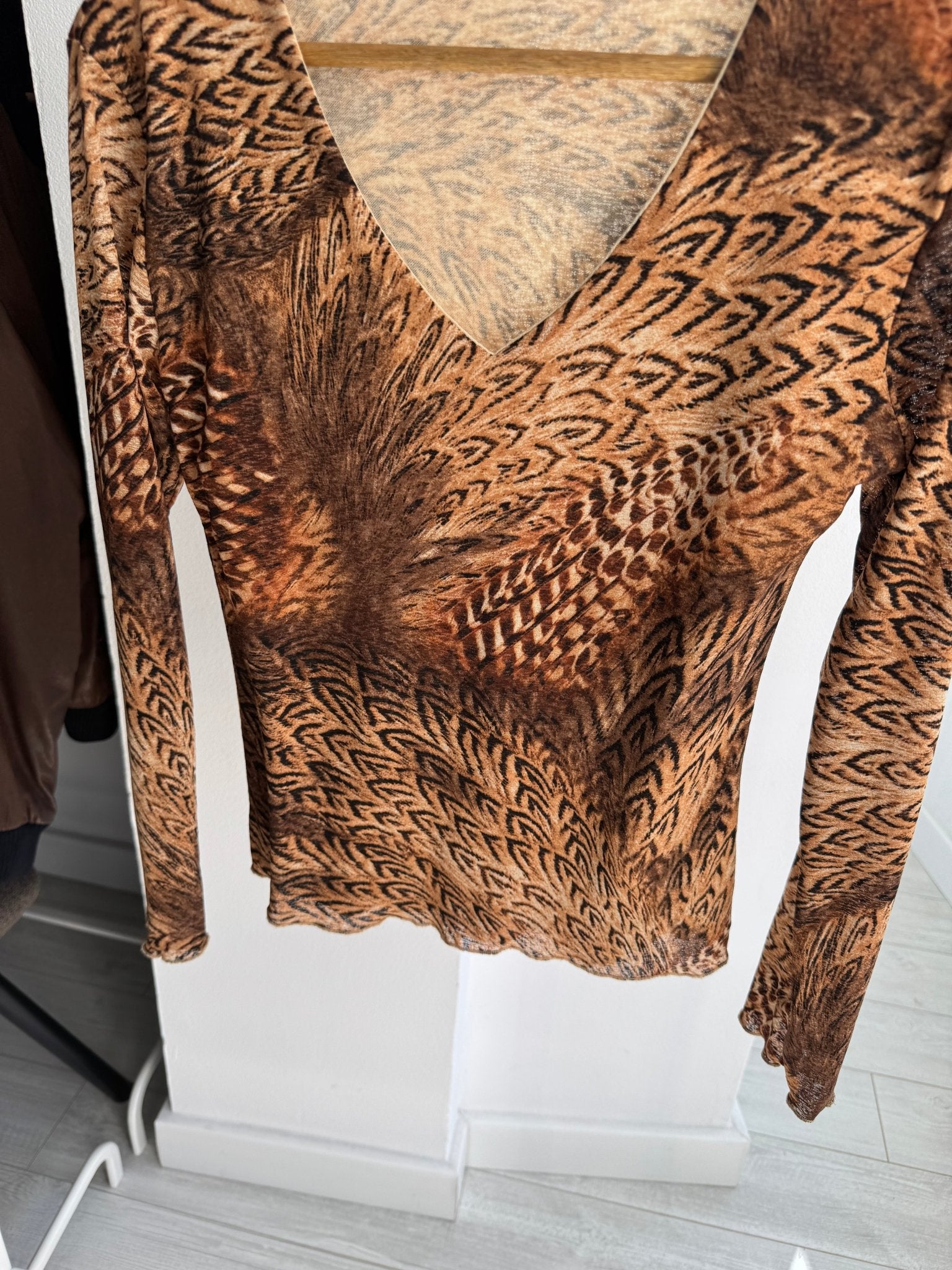 🏜️ Top Y2K Printed Mesh – One Size – Made in Italy - anbracaminte