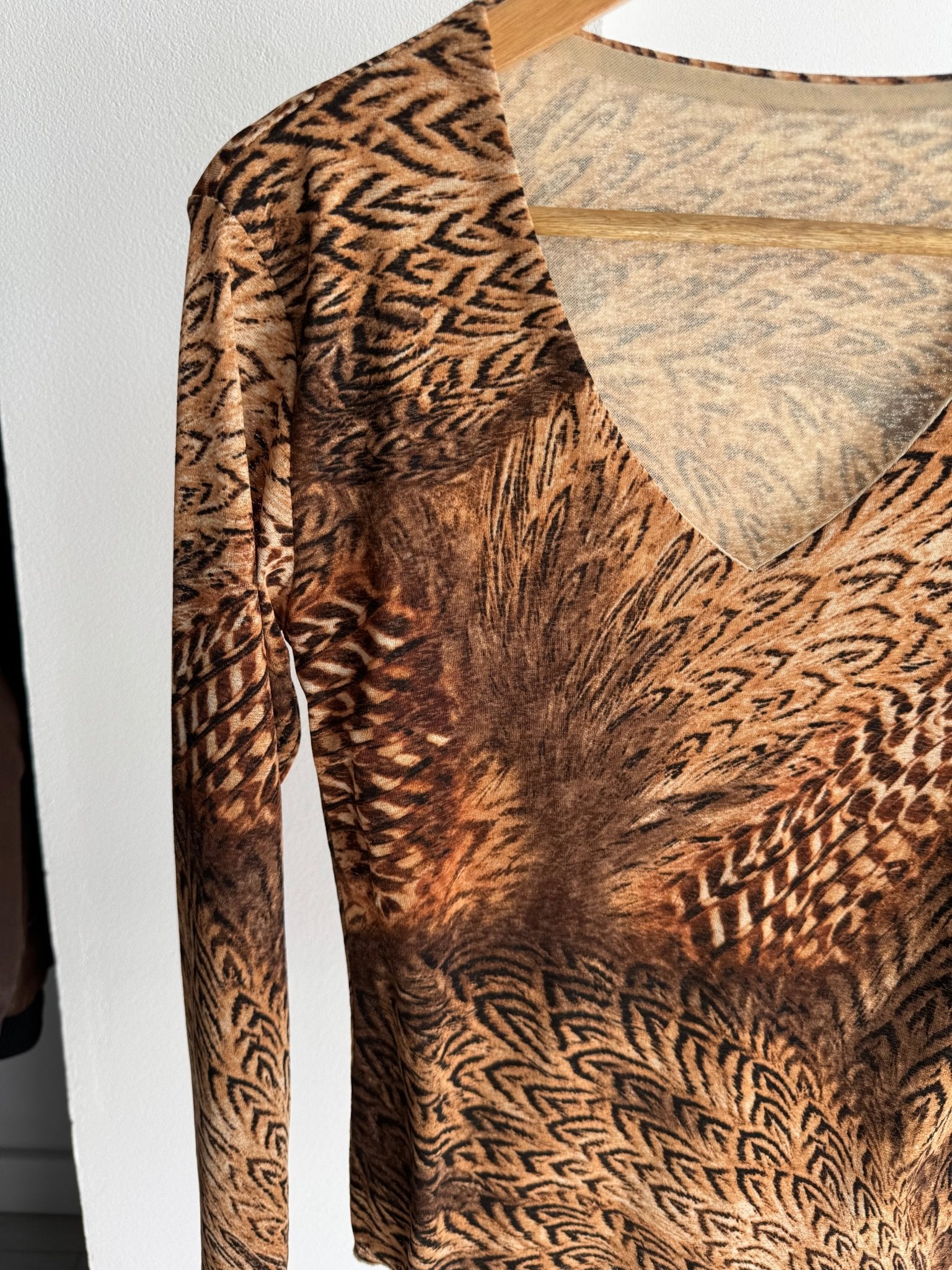 🏜️ Top Y2K Printed Mesh – One Size – Made in Italy - anbracaminte