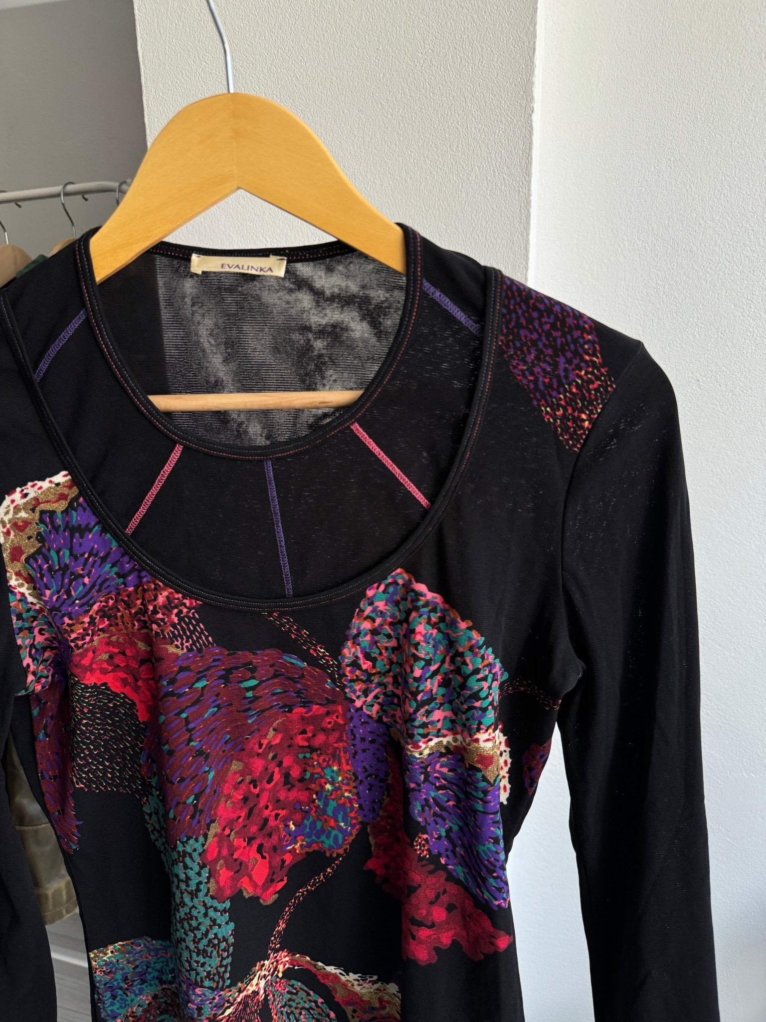 ✨ Top Y2K Printed Mesh – XS/S Damă - anbracaminte