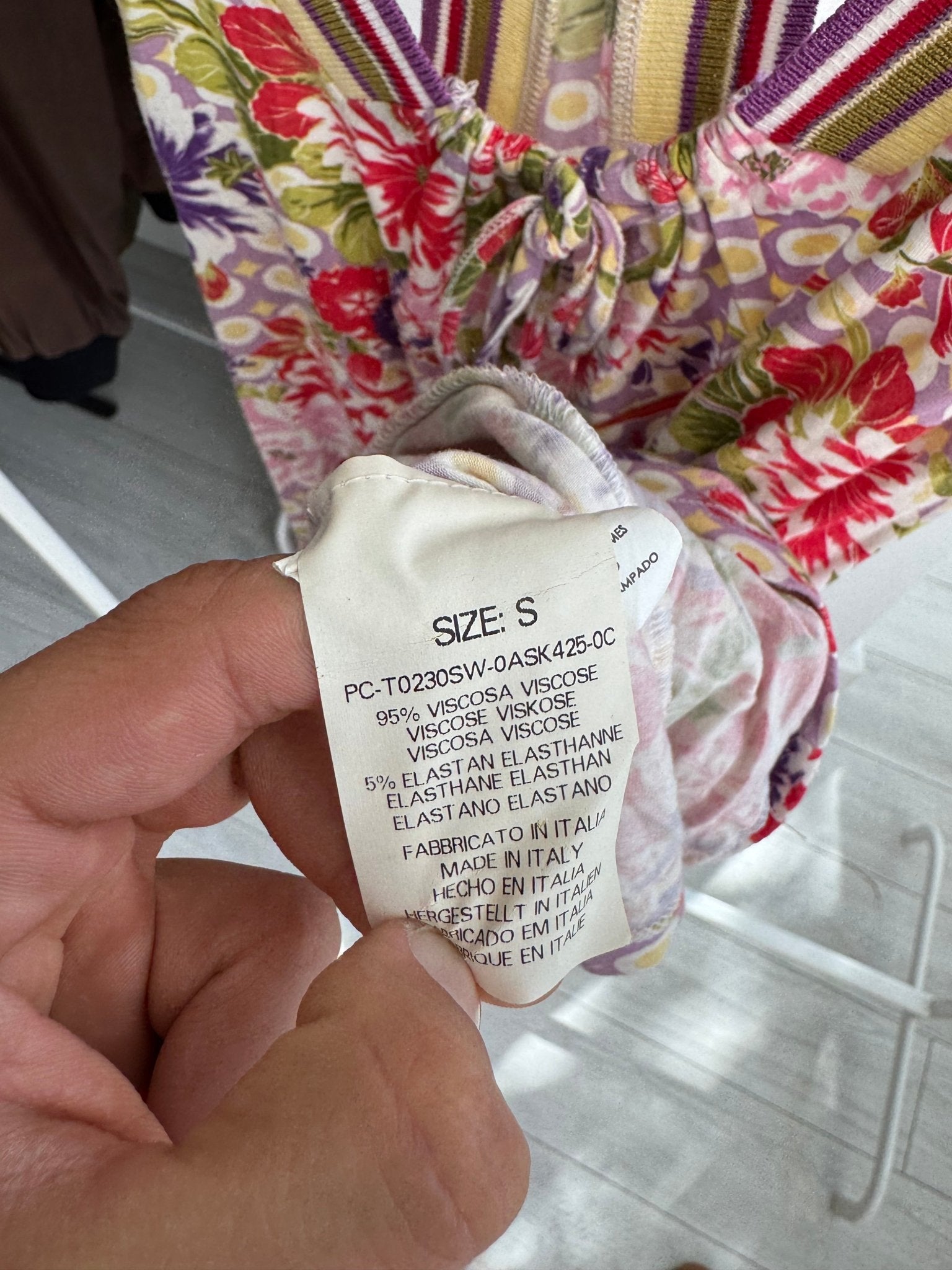 Top Y2K Printed – S – Made in Italy - anbracaminte
