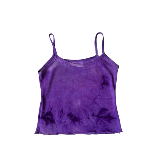 ✨ Top Y2K Purple Printed Mesh Crop – XS/S Damă - anbracaminte