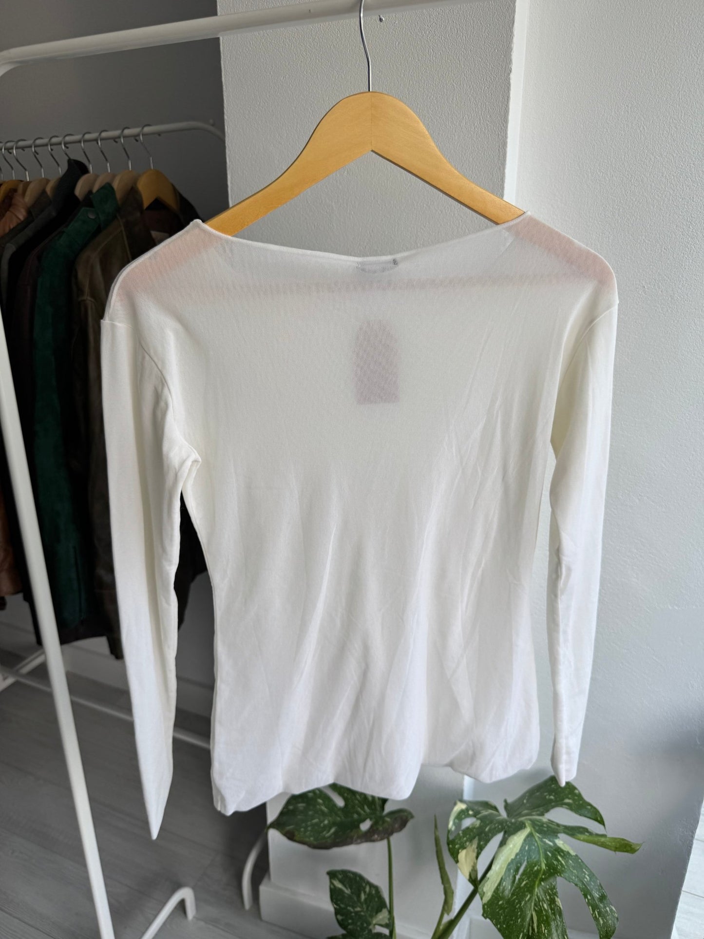 ☁️ Top Y2K White Mesh – L Damă – Made in Italy - anbracaminte