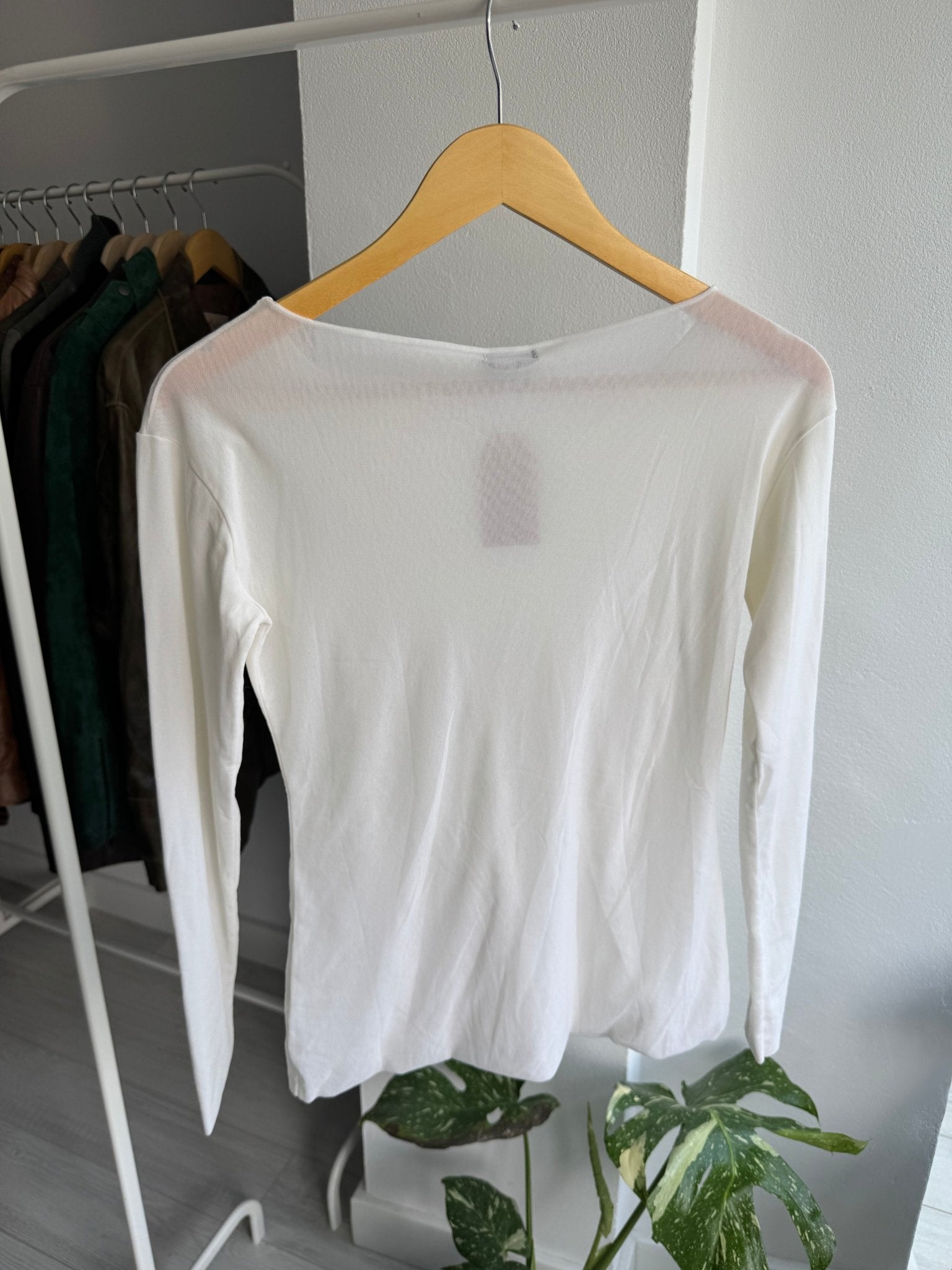 ☁️ Top Y2K White Mesh – L Damă – Made in Italy - anbracaminte