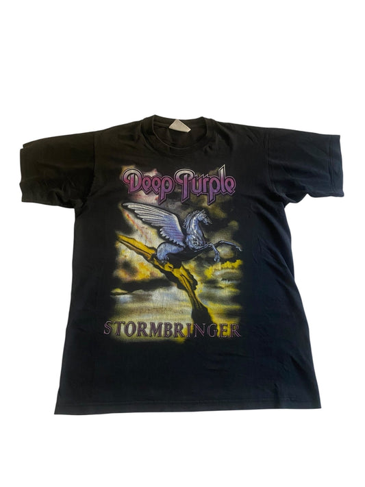 Trashed Vintage Deep Purple Stormbringer Album Tee - anbracaminte