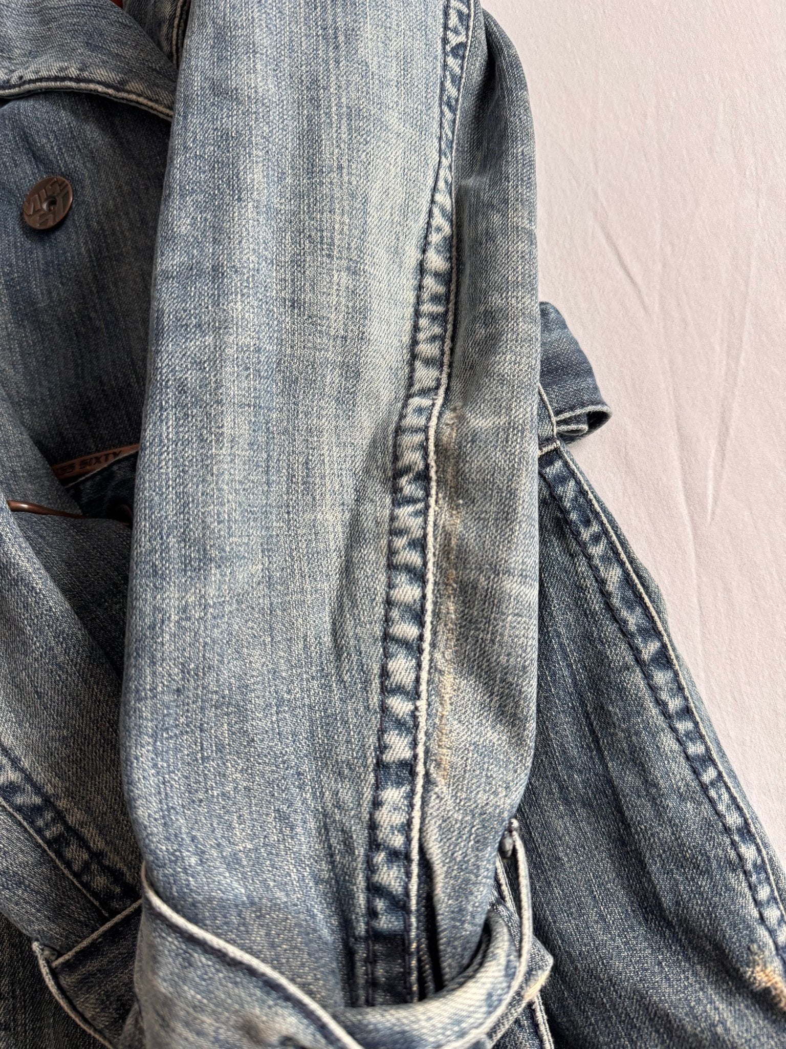 👖 Trench Coat Y2K Damă Miss Sixty Denim – L - anbracaminte