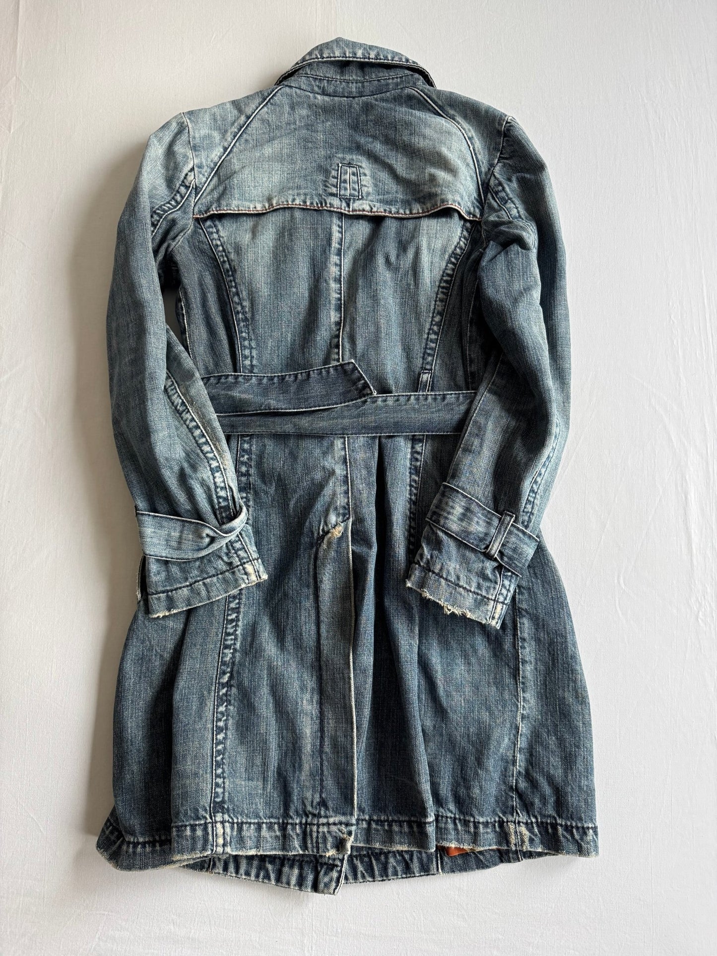 👖 Trench Coat Y2K Damă Miss Sixty Denim – L - anbracaminte