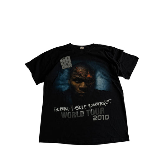 🎙️ 👕 Tricou 50 Cent – Before I Self Destruct World Tour 2010 | Mărime L - anbracaminte