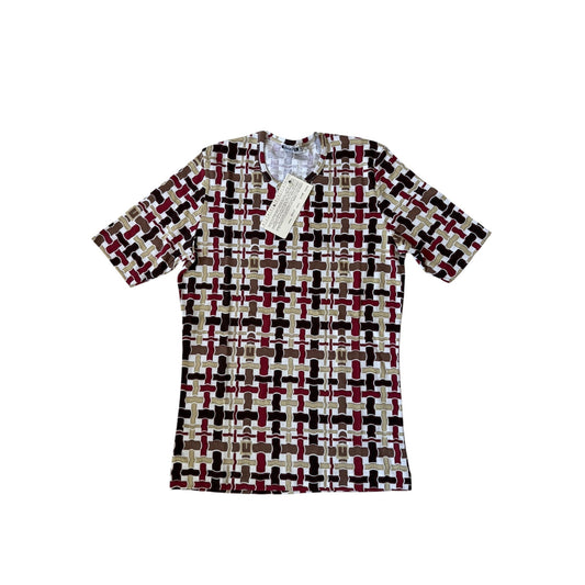 🏷️ Tricou 80’s Printed – L Damă – Made in Italy – New With Tags - anbracaminte
