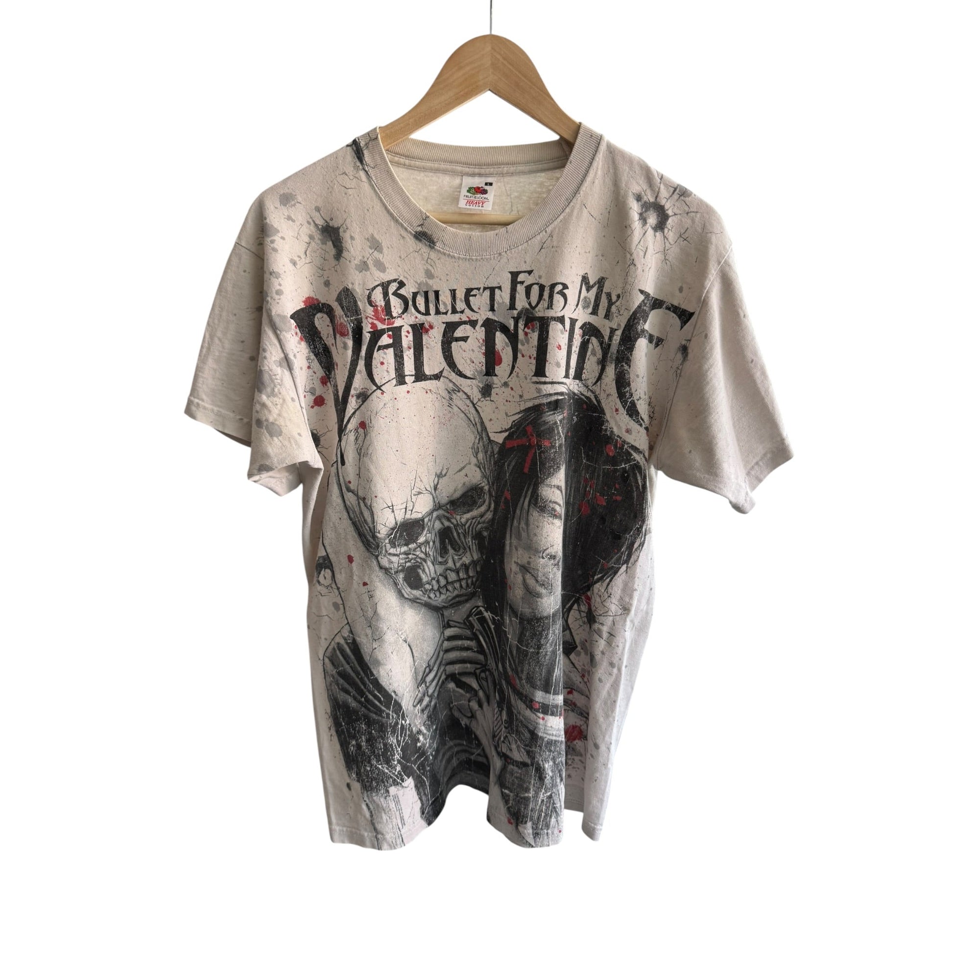 🌹 Tricou Bullet for My Valentine All Over Print Graphic – L Bărbați - anbracaminte