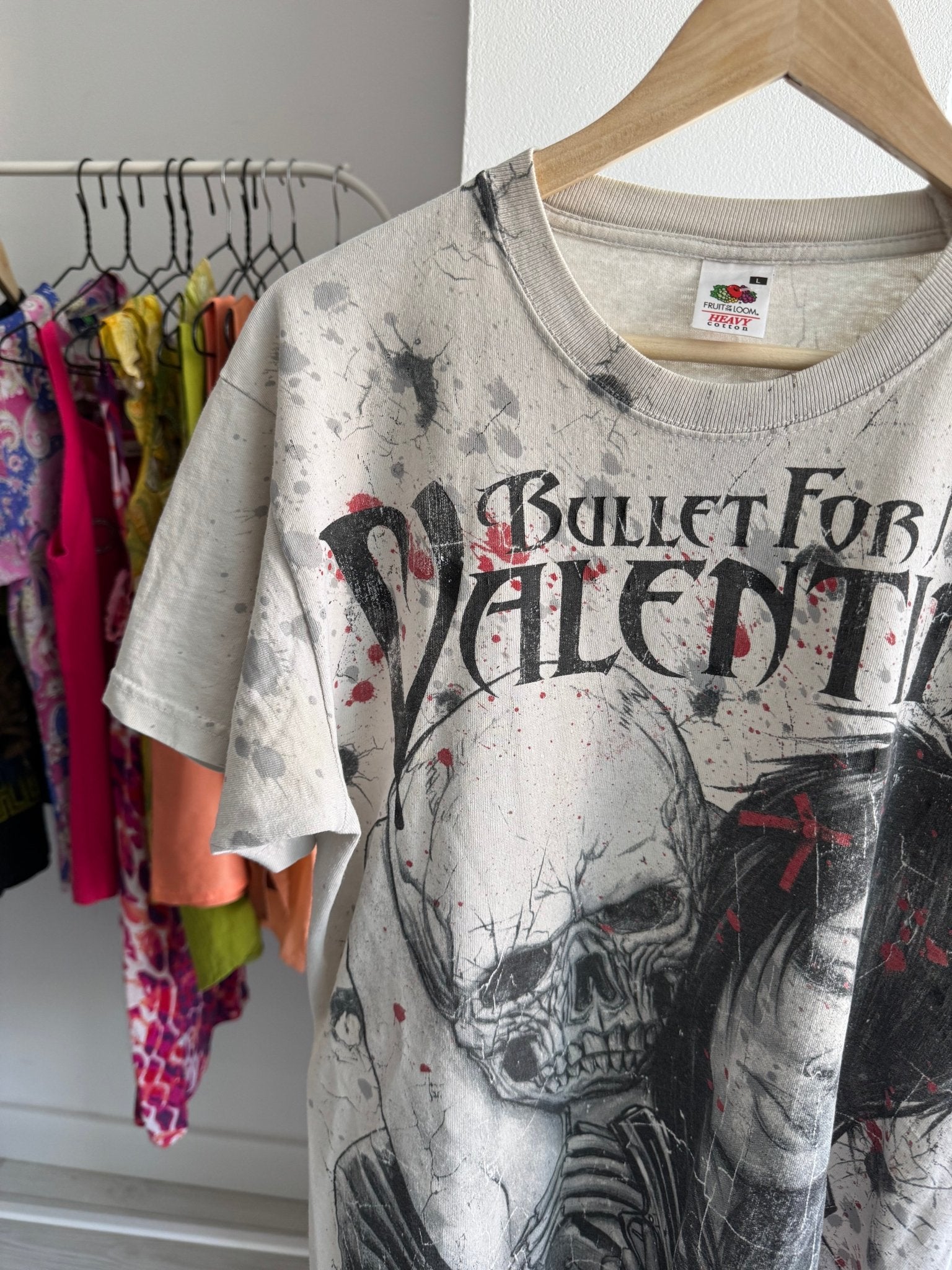 🌹 Tricou Bullet for My Valentine All Over Print Graphic – L Bărbați - anbracaminte