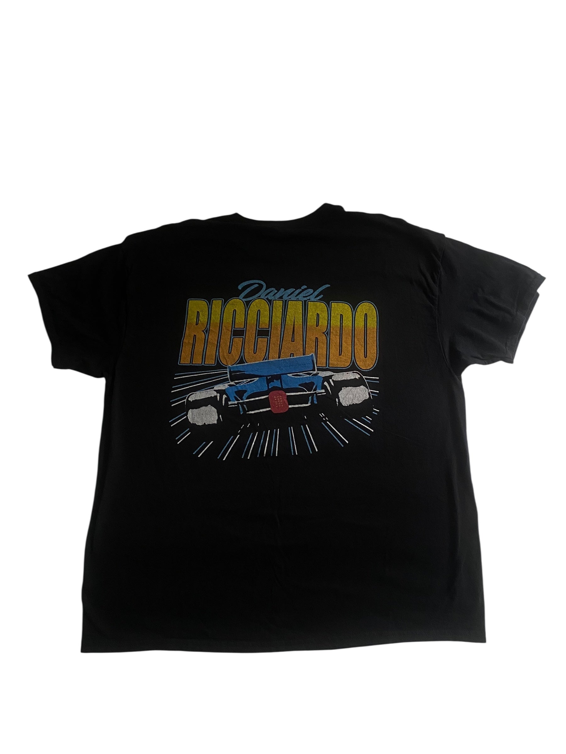 tricou heavy cotton cu print Daniel Ricciardo F1, vedere frontală

