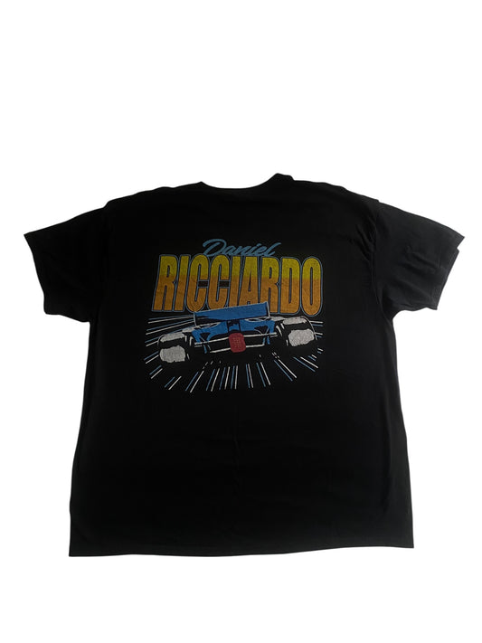 tricou heavy cotton cu print Daniel Ricciardo F1, vedere frontală


