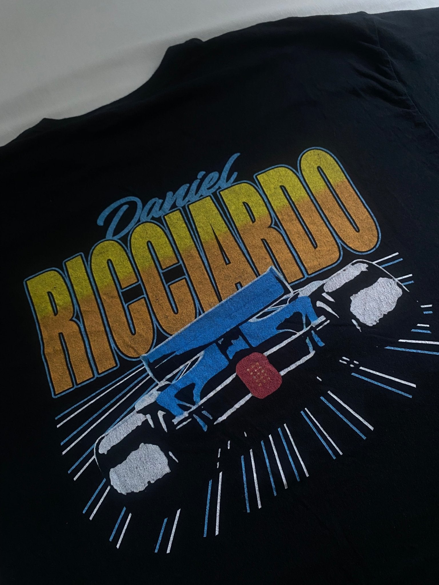 Tricou Daniel Ricciardo F1 – Mărime XL, Heavy Cotton, Print Față - Spate - anbracaminte
