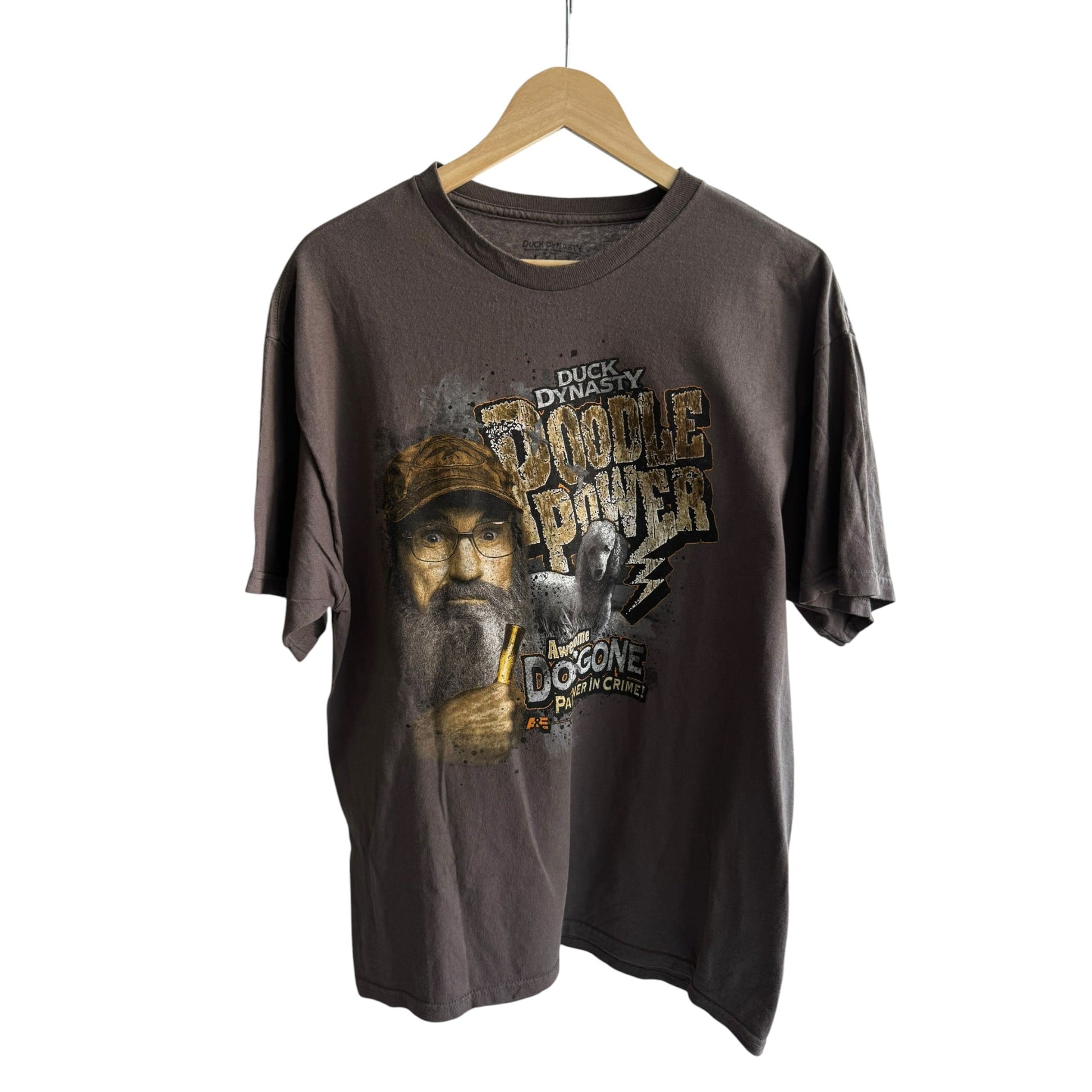 🦆 Tricou Duck Dynasty Grey Graphic Tee – XL Bărbați - anbracaminte