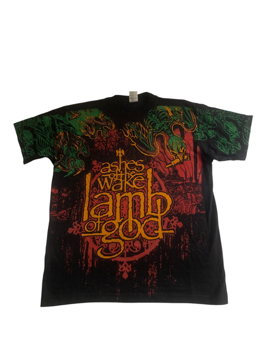 tricou promo Lamb of God Ashes of the Wake 2004, vedere frontală