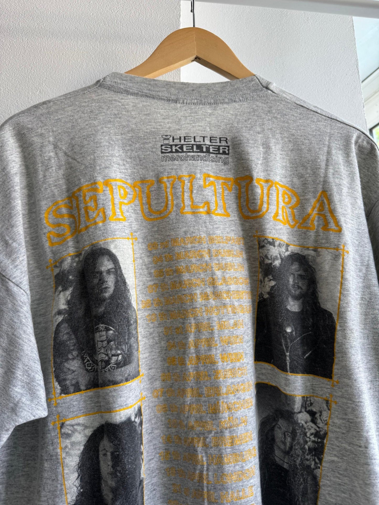 🤘 Tricou Tour Early 90’s Sepultura – XL – Single Stitch - anbracaminte