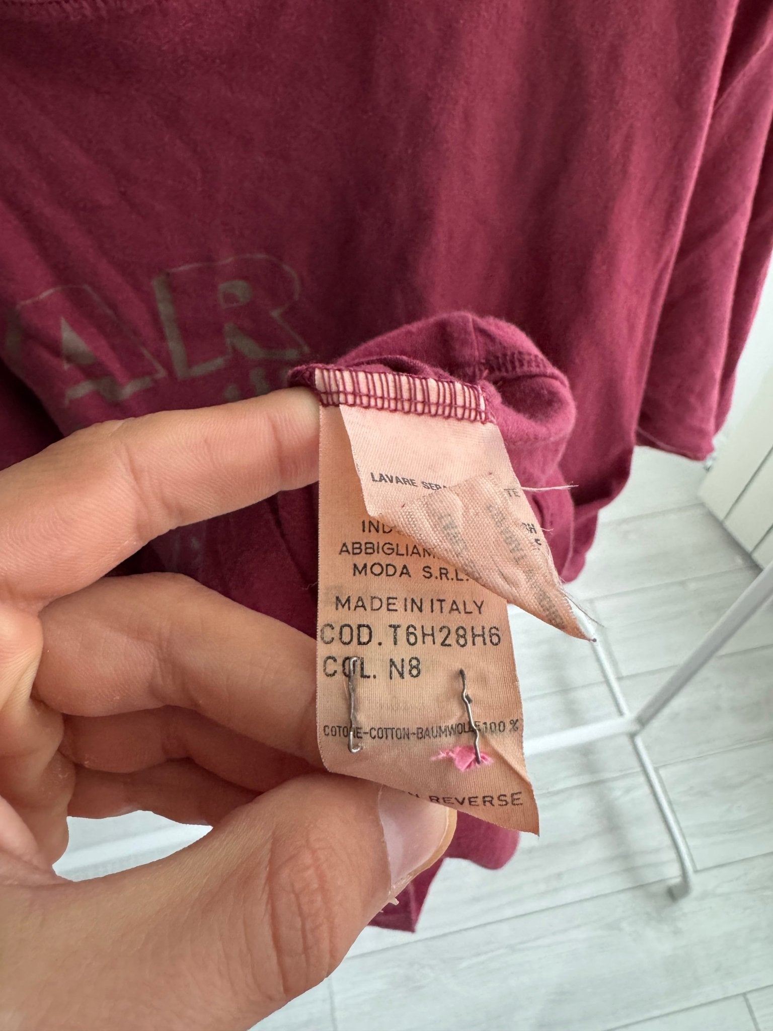 🖐️ 🖐️ Tricou Vintage 80’s Giorgio Armani Graphic – L – Made in Italy - anbracaminte