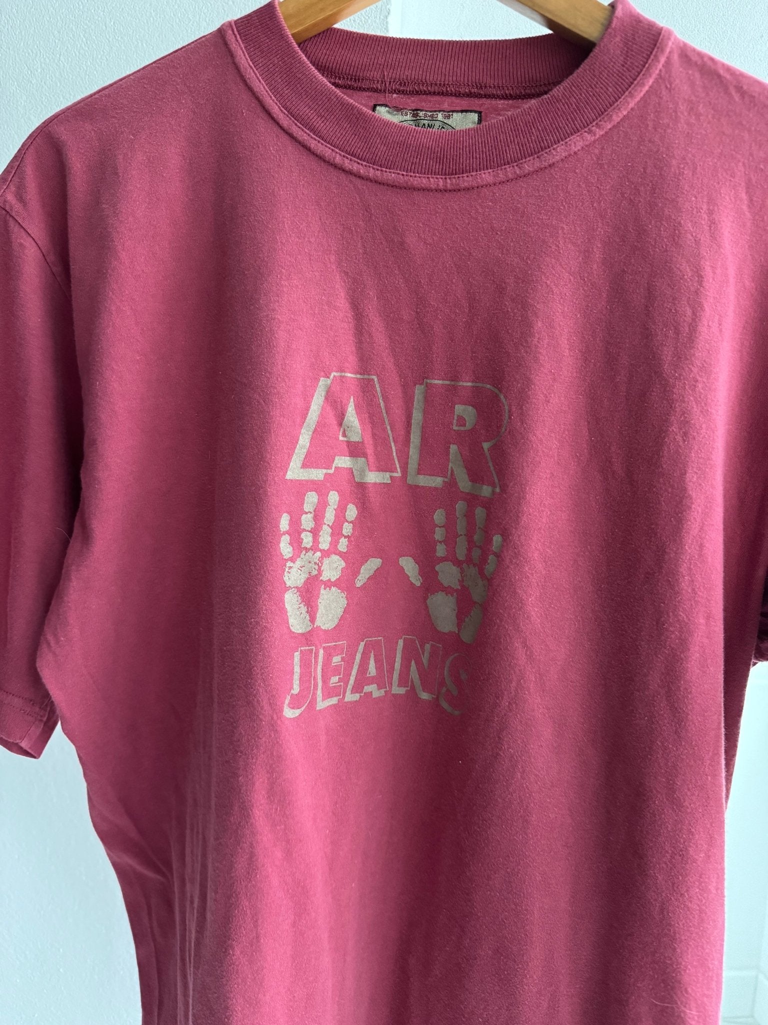 🖐️ 🖐️ Tricou Vintage 80’s Giorgio Armani Graphic – L – Made in Italy - anbracaminte