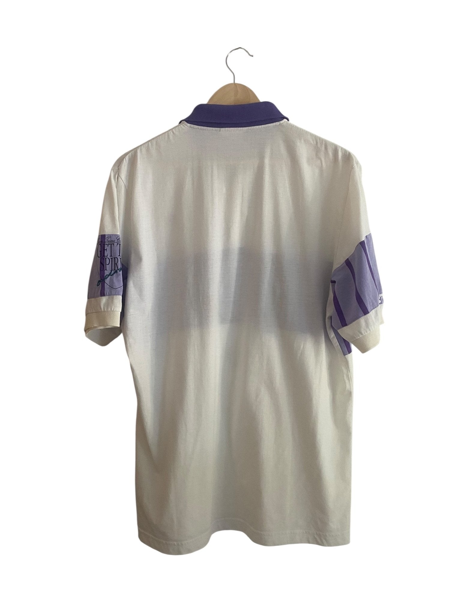 🎾 Tricou Vintage Adidas Polo Tennis „At The Centre Court” – Mărime 52 (potrivit L) - anbracaminte
