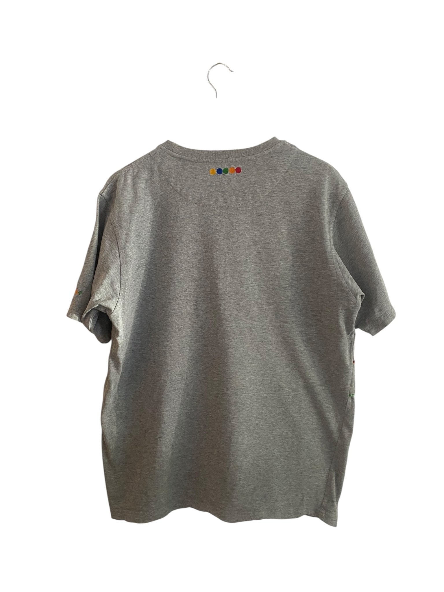 Tricou Vintage Coogi Y2K Gri – Logo Brodat – Mărime M - anbracaminte