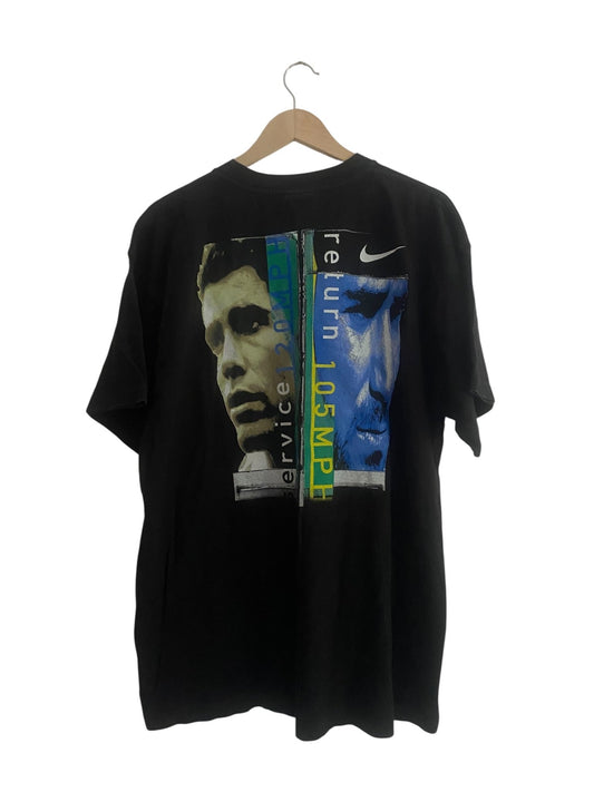 👕 Tricou Vintage Nike – Andre Agassi vs Pete Sampras - anbracaminte