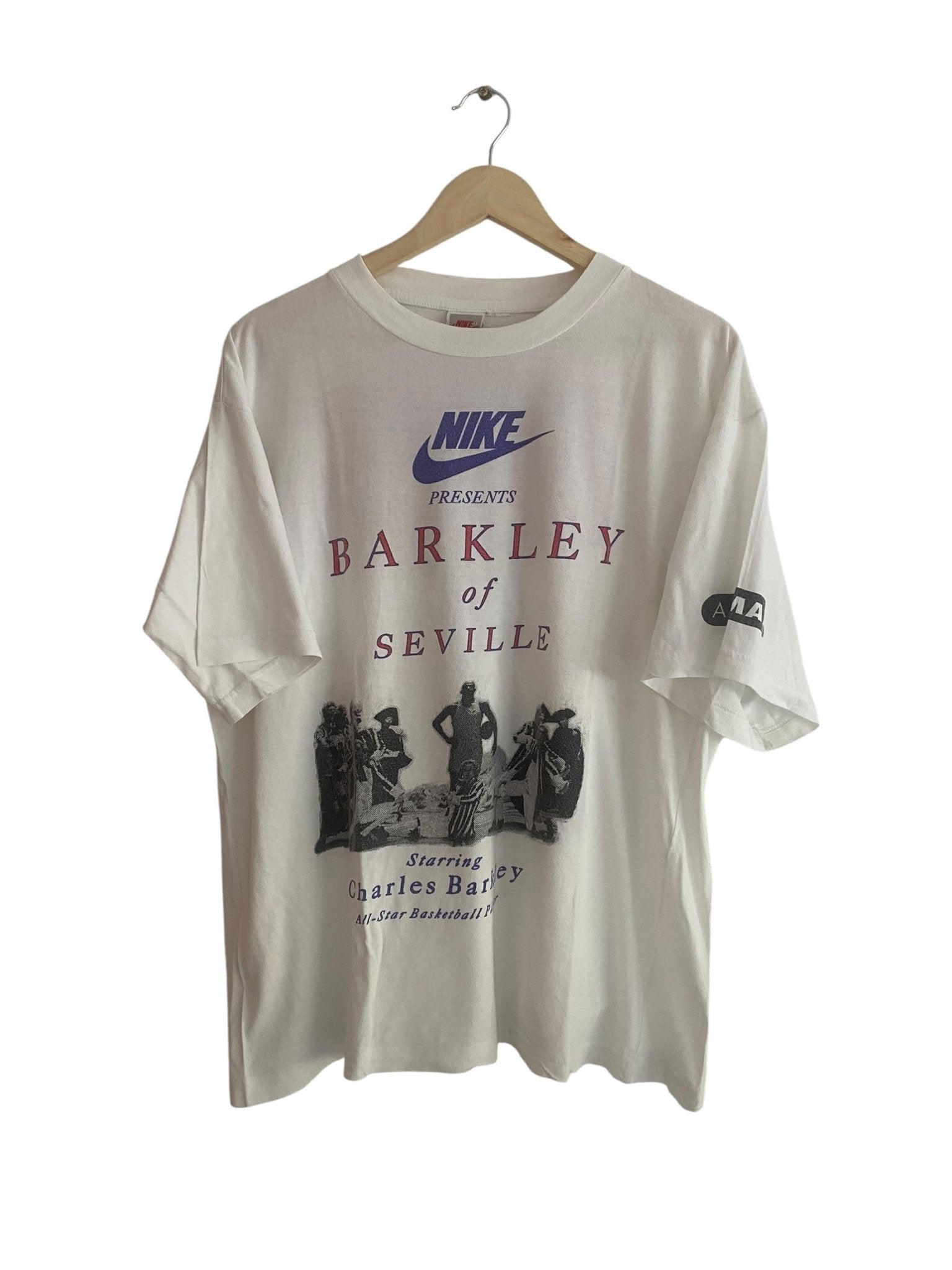 Tricou Vintage Nike – Charles Barkley “Barkley of Seville” Graphic Tee – Oversized L / Regular XL - anbracaminte