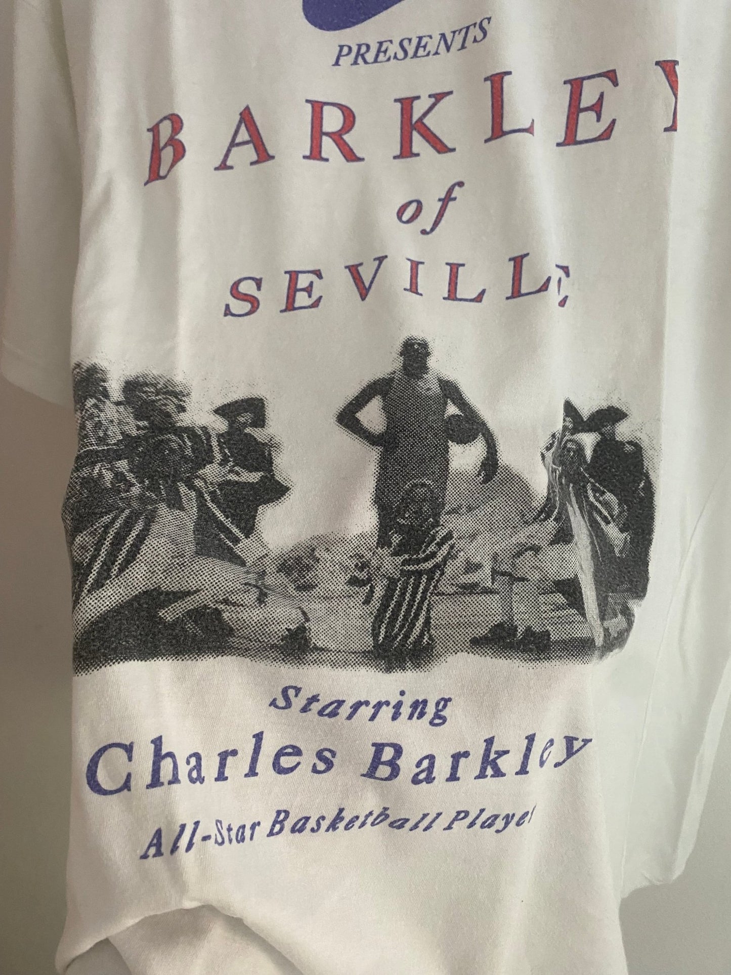 Tricou Vintage Nike – Charles Barkley “Barkley of Seville” Graphic Tee – Oversized L / Regular XL - anbracaminte