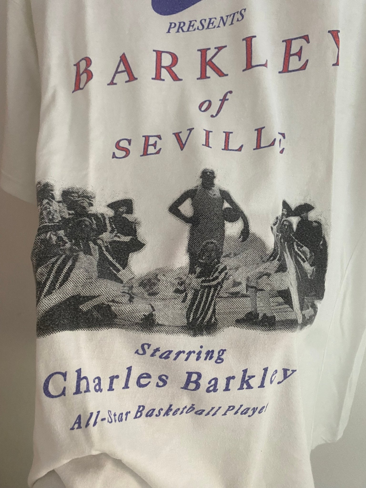 Tricou Vintage Nike – Charles Barkley “Barkley of Seville” Graphic Tee – Oversized L / Regular XL - anbracaminte