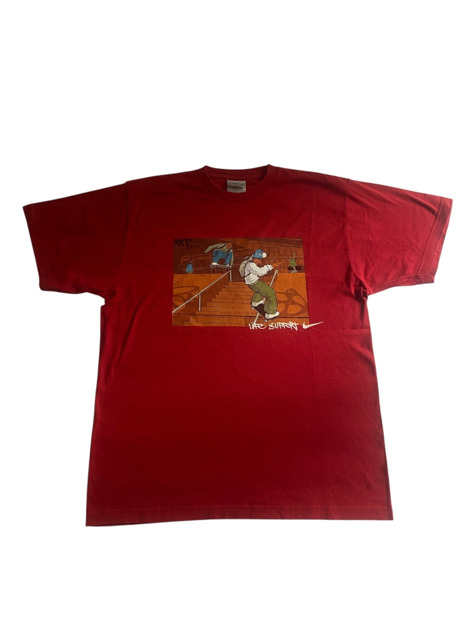 🛹 Tricou Vintage Nike Skateboarding – Roșu, Mărime M - anbracaminte