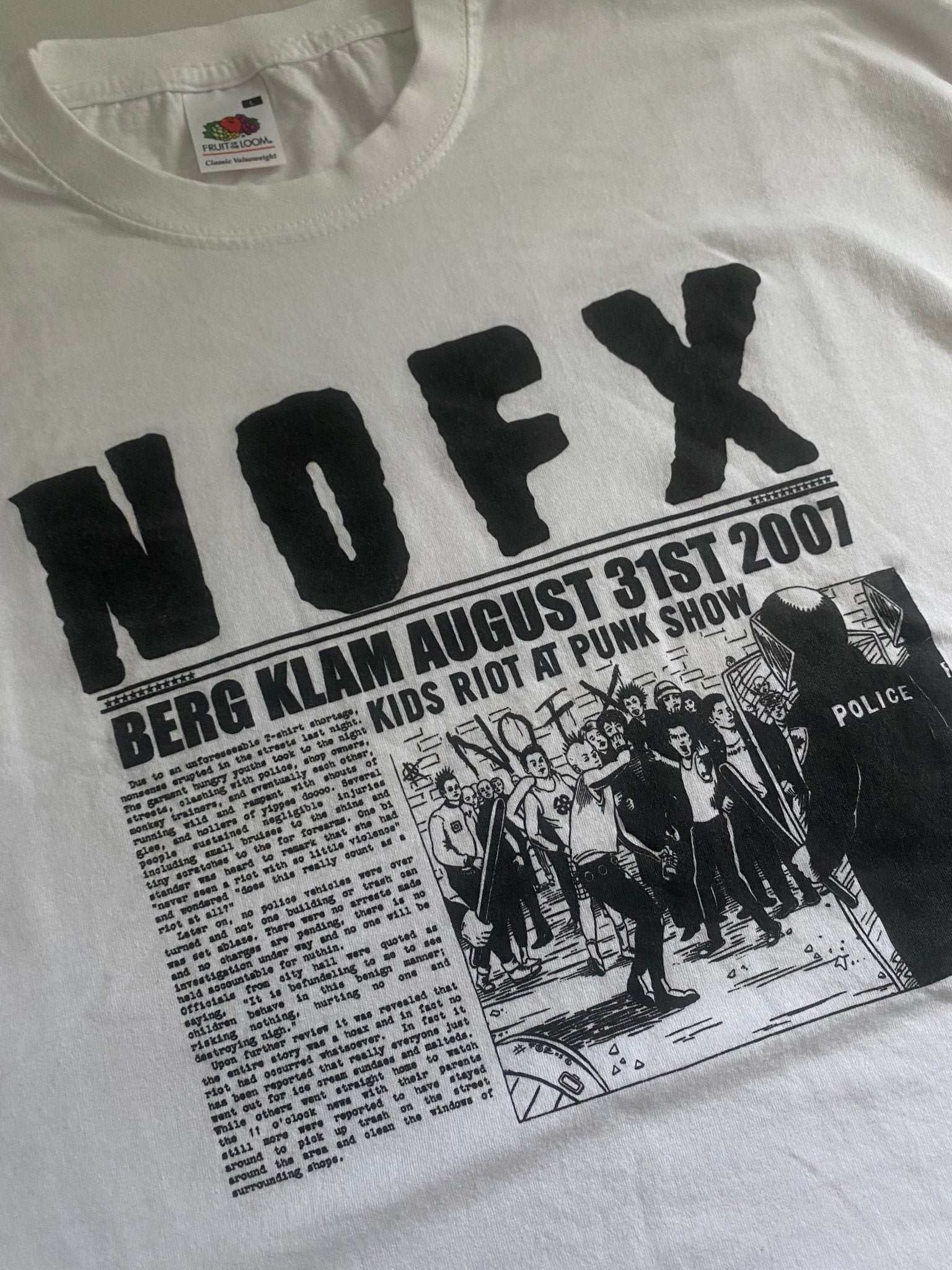 Tricou Vintage NOFX – Punk Rock Authentic, Mărimea L - anbracaminte
