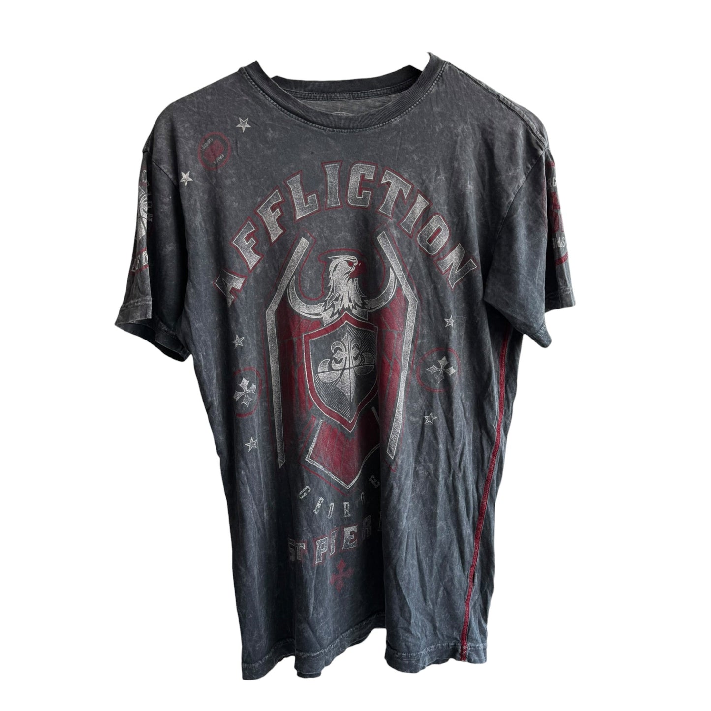 🥊 Tricou Y2K Affliction Clothing Graphic – S – Made in USA (Distressed) - anbracaminte