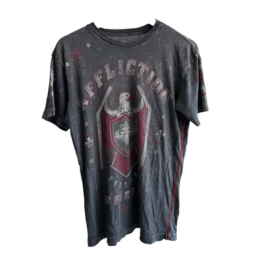 🥊 Tricou Y2K Affliction Clothing Graphic – S – Made in USA (Distressed) - anbracaminte