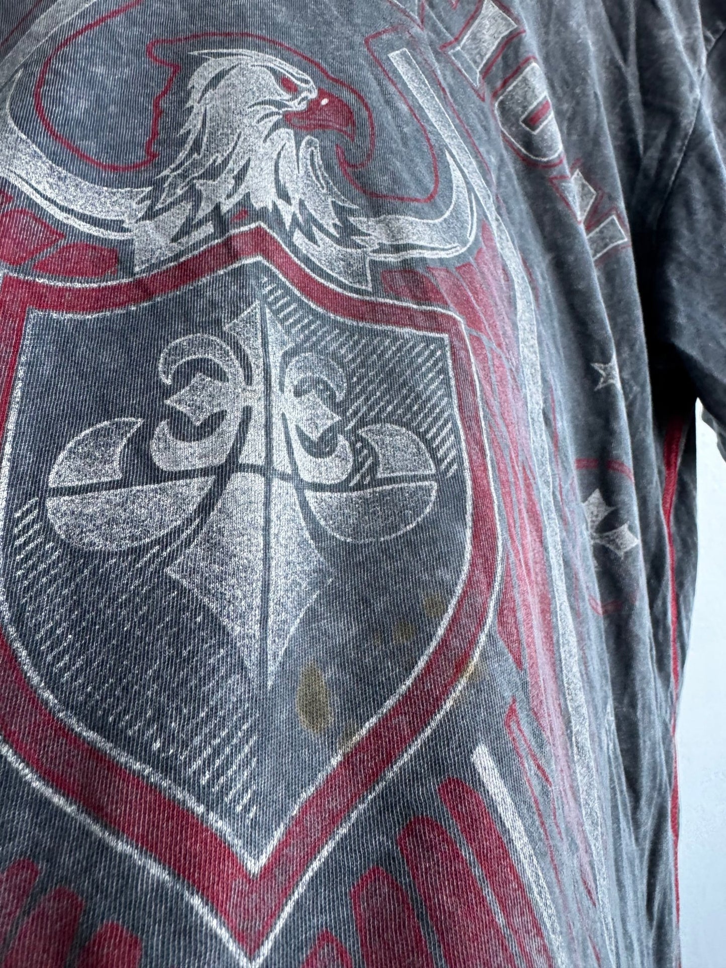 🥊 Tricou Y2K Affliction Clothing Graphic – S – Made in USA (Distressed) - anbracaminte