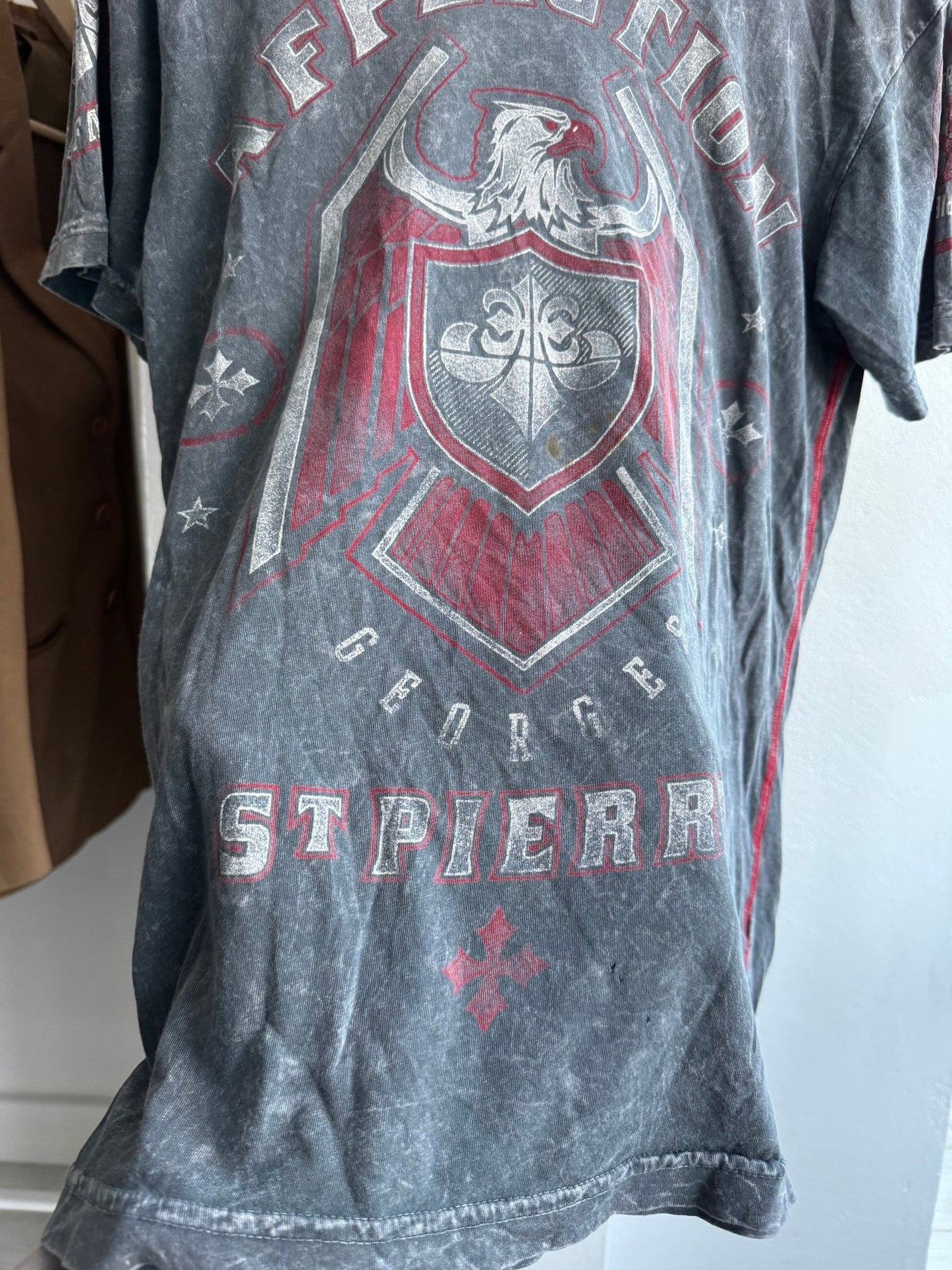 🥊 Tricou Y2K Affliction Clothing Graphic – S – Made in USA (Distressed) - anbracaminte