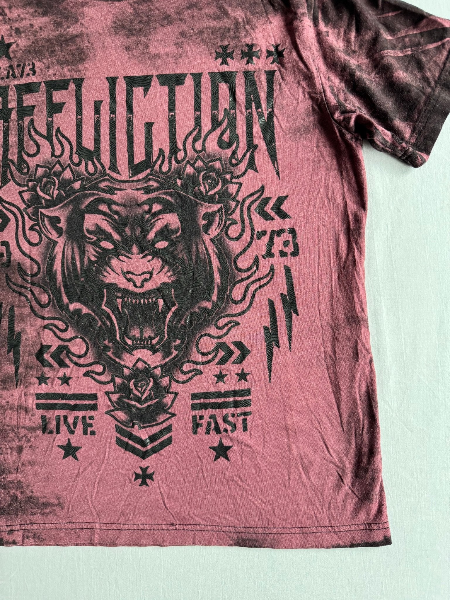 🏍️ Tricou Y2K Affliction Printed – M - anbracaminte